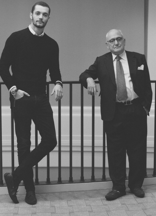 Louis Sarkozy with architect Robert Stern
