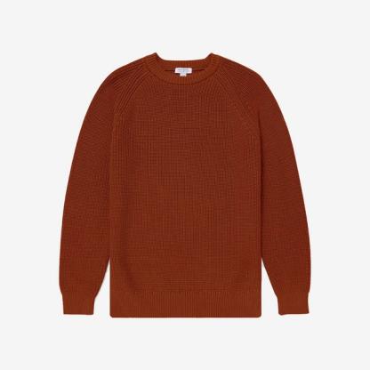 Sunspel Cotton Rib Crew Neck Jumper (RRP £195)