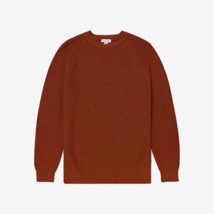 Sunspel Cotton Rib Crew Neck Jumper (RRP £195)