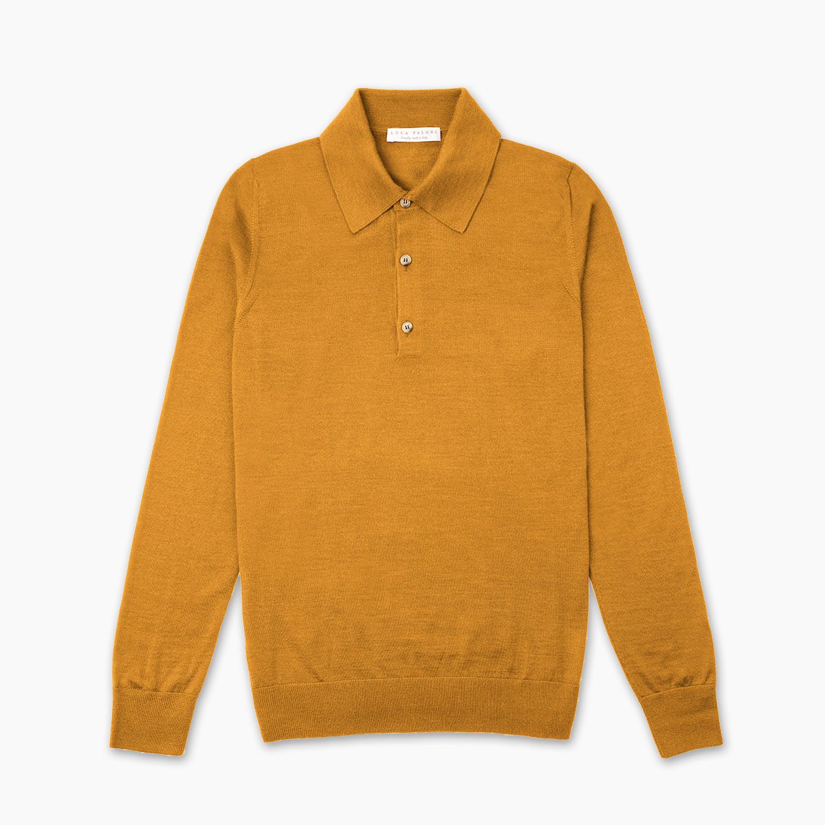 Silk Cashmere Polo - Mustard