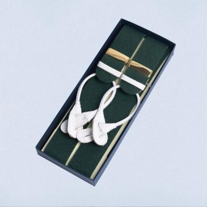 Henry Poole Forest Green Boxcloth Braces