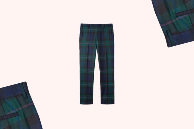 Paul Smith Slim Fit Tartan Trousers