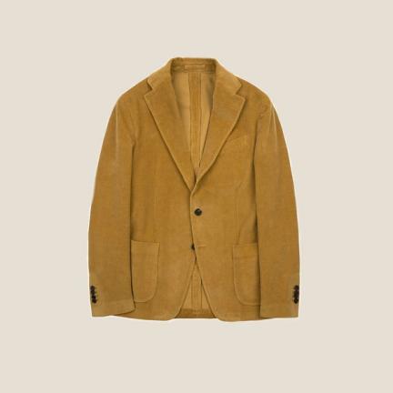Drakes Mustard Cotton Corduroy Suit