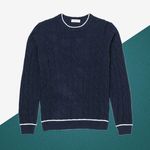 P. Johnson navy cricket sweater