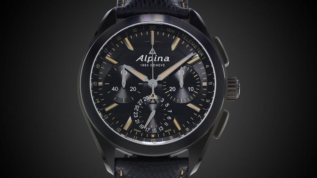 WATCH OUT: Alpiner 4 Black Flyback Manufacture Chronograph
