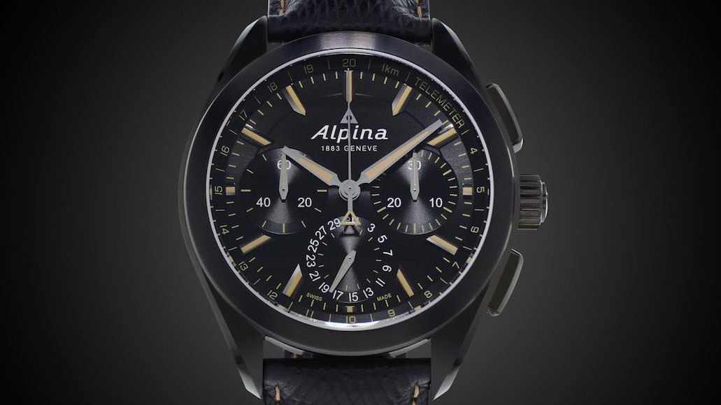 WATCH OUT: Alpiner 4 Black Flyback Manufacture Chronograph
