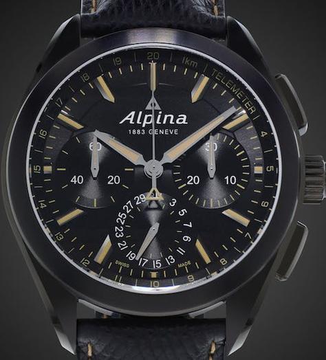 WATCH OUT: Alpiner 4 Black Flyback Manufacture Chronograph