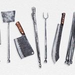 Blenheim Forge BBQ Knife and Tool Sets