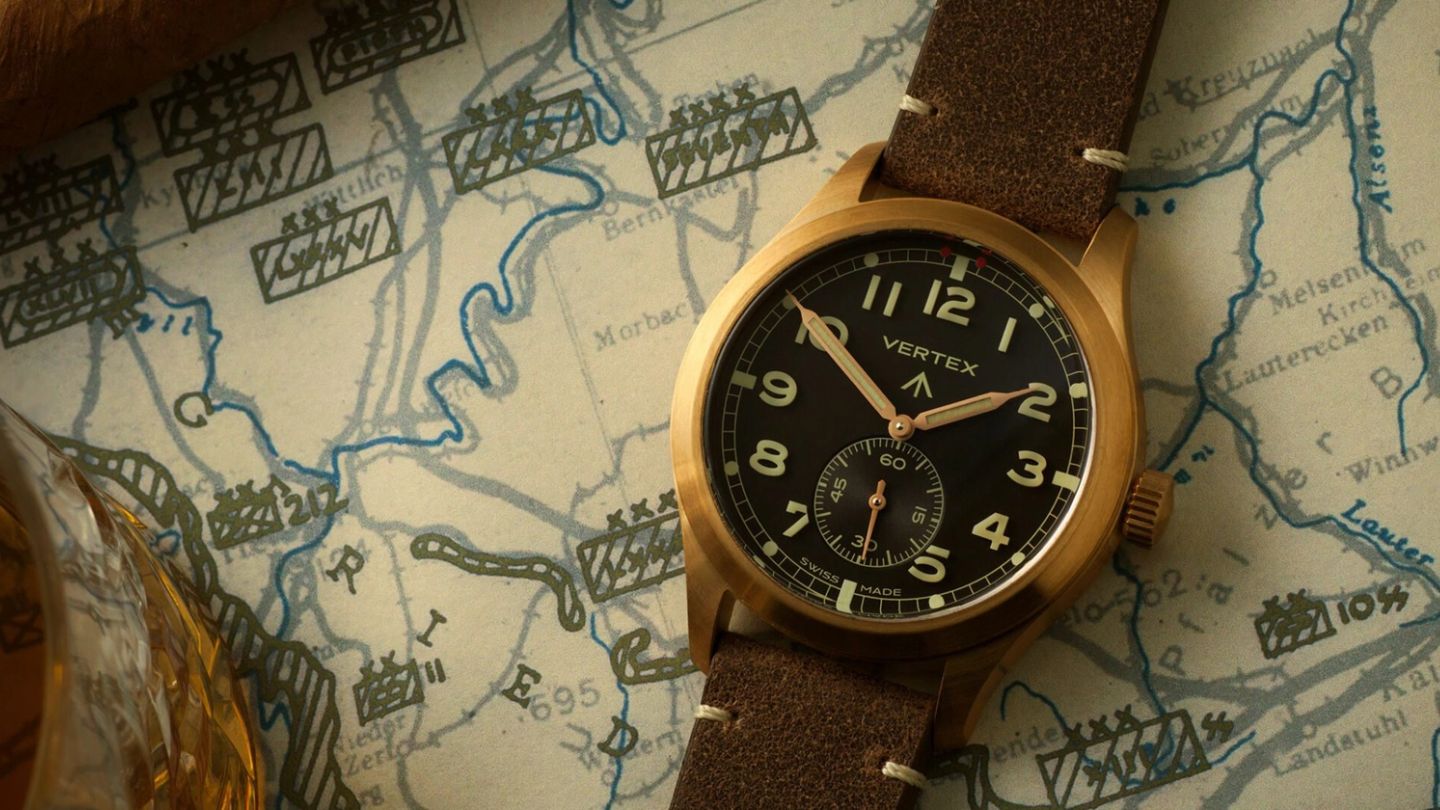 The Vertex Bronze 75 is a celebration of military-grade timekeeping