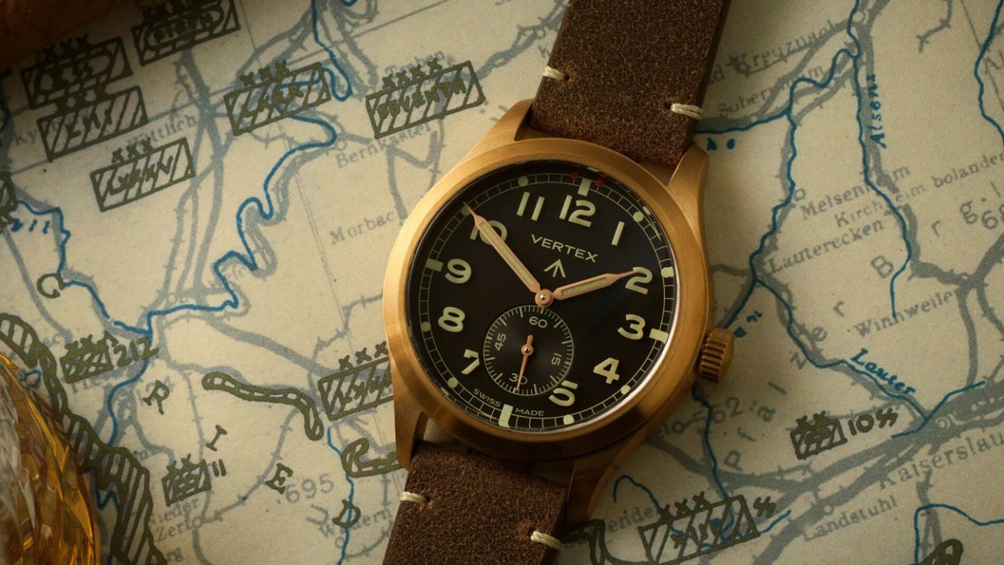 The Vertex Bronze 75 is a celebration of military-grade timekeeping
