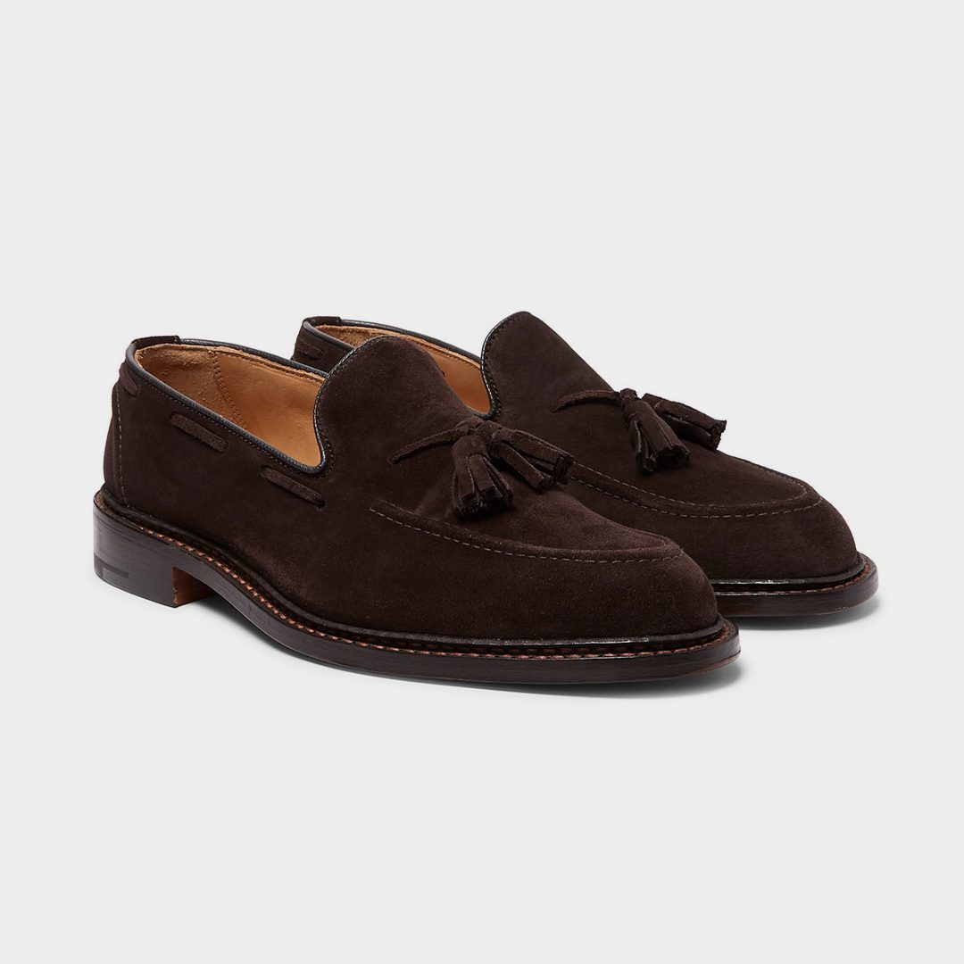 Tricker's Elton Suede Tasselled Loafers