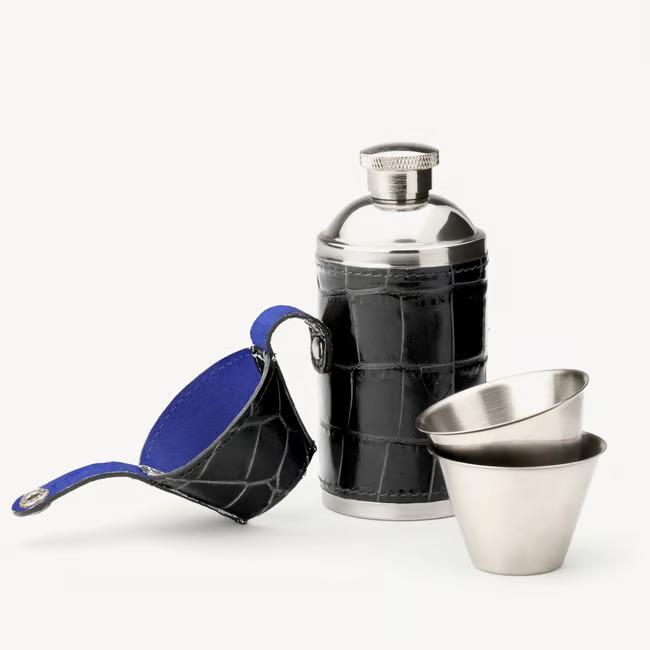 50. Aspinal of London 6oz Hunter Flask Set