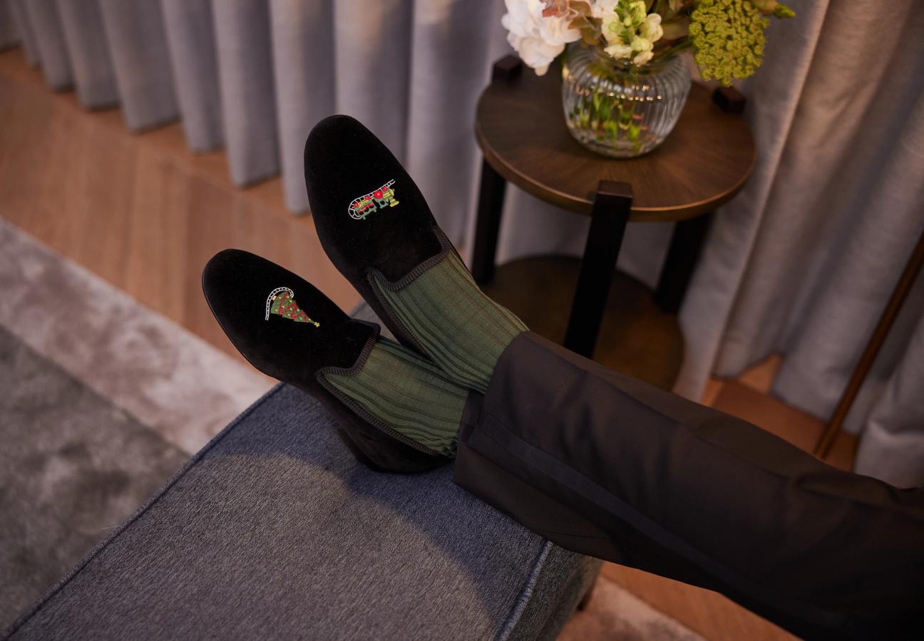 Crockett & Jones Festive Slippers