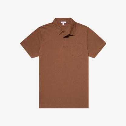 Riviera Polo Shirt — Mushroom (20% off)