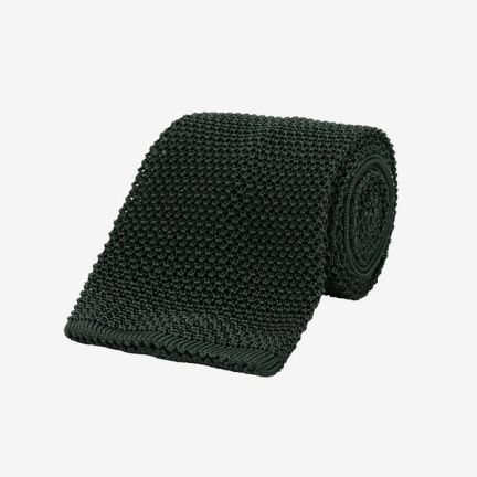 Turnbull & Asser Green Knitted Tie