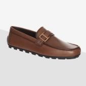 Zegna Grained Leather Loafers