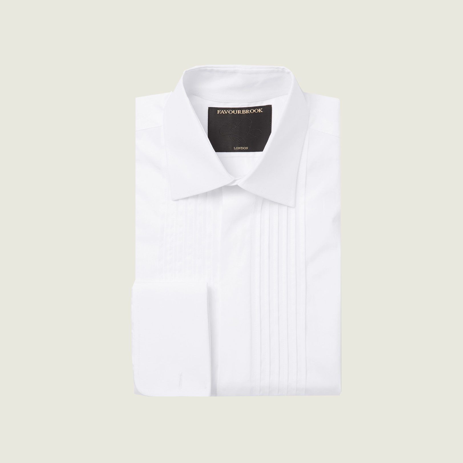 Favourbrook White Tuxedo Shirt