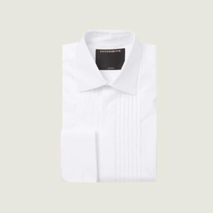 Favourbrook White Tuxedo Shirt