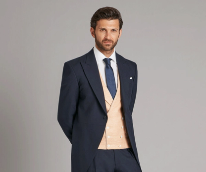 Oliver Brown Morning Coat in Navy