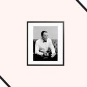 Sinatra Drinking Framed Print