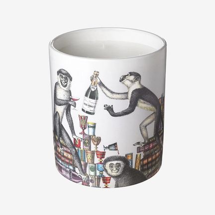 Fornasetti Scimmie large candle