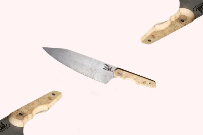 Blok Chef Knife with Maple Burl Handle