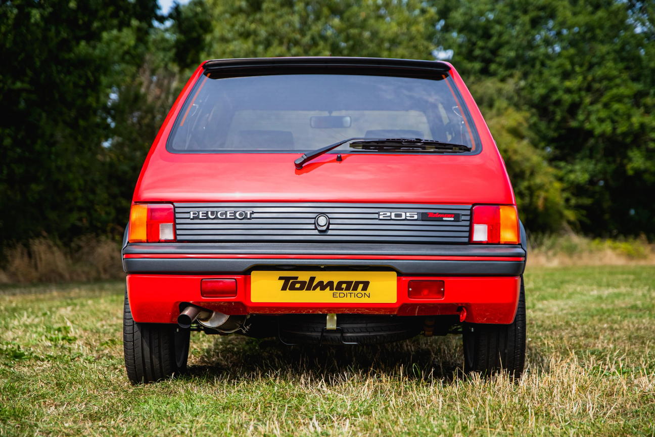 Read end of Red Peugeot 205 GTi Tolman Edition