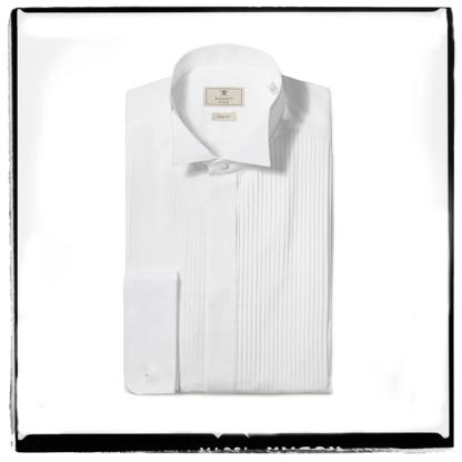 Hackett Wing Tip Pleat Front Shirt