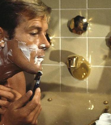 james bond grooming roger moore 007 bath shaving live let die