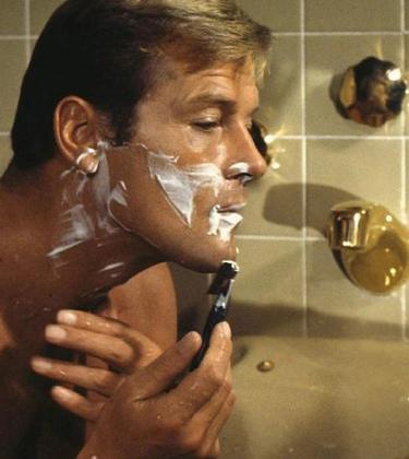 james bond grooming roger moore 007 bath shaving live let die