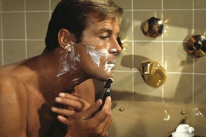james bond grooming roger moore 007 bath shaving live let die