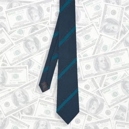 Gieves & Hawkes Teal Textured Tie