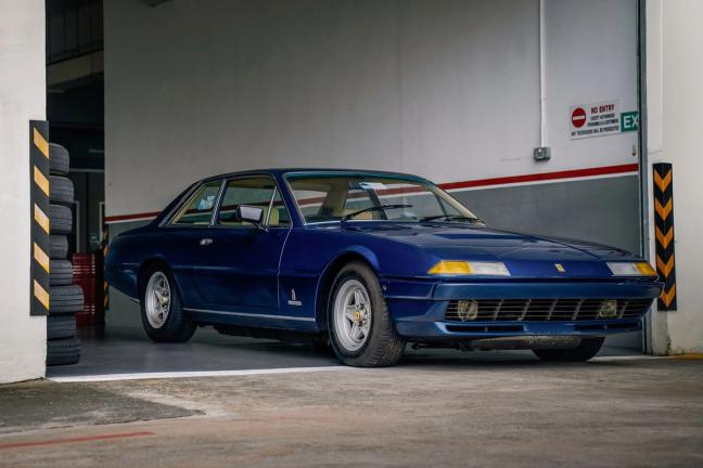 Blue 1979 Ferrari 400i