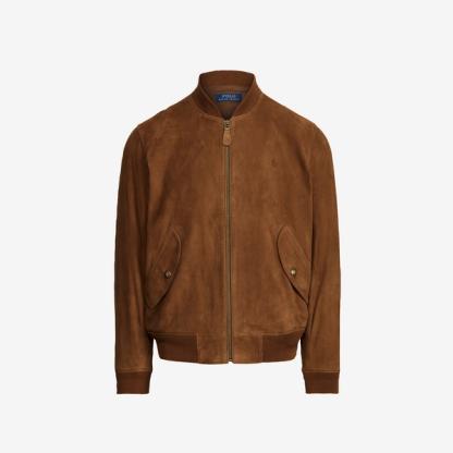 Ralph Lauren Suede Bomber Jacket