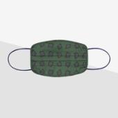 Drake’s Green Painterly Cotton Face Mask