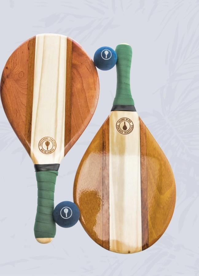 Frescobol Carioca beach bats