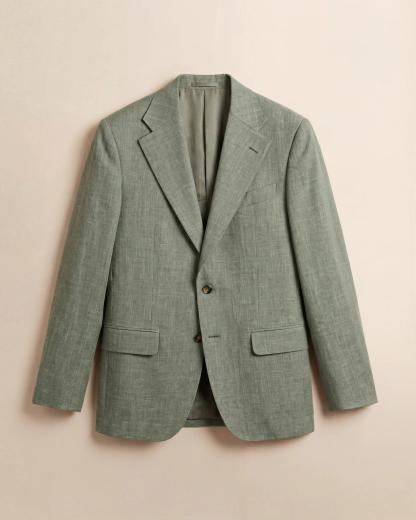 Single Breasted Unstructured Notch Lapel Jacket