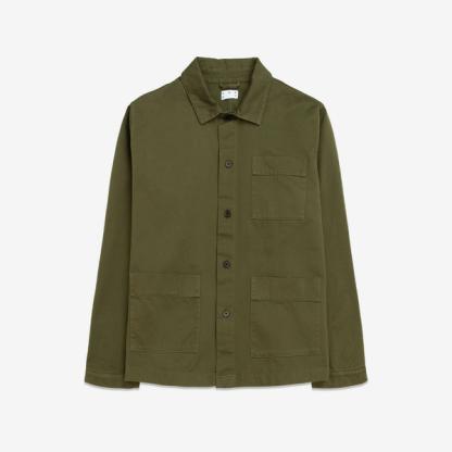Asket olive overshirt	