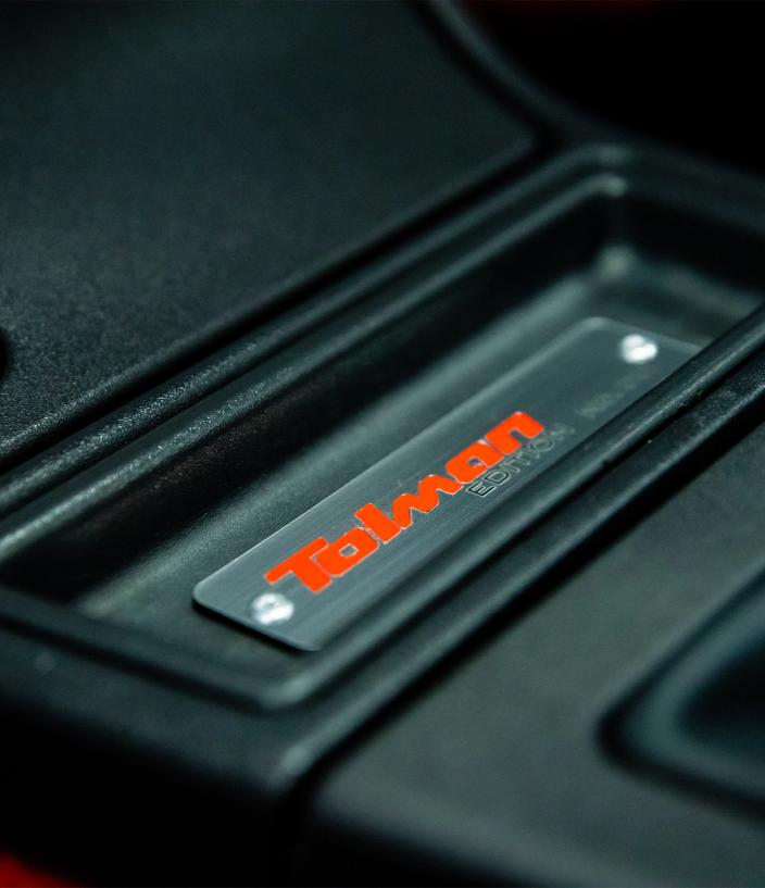 Red Peugeot 205 GTi Tolman Edition Build Pate