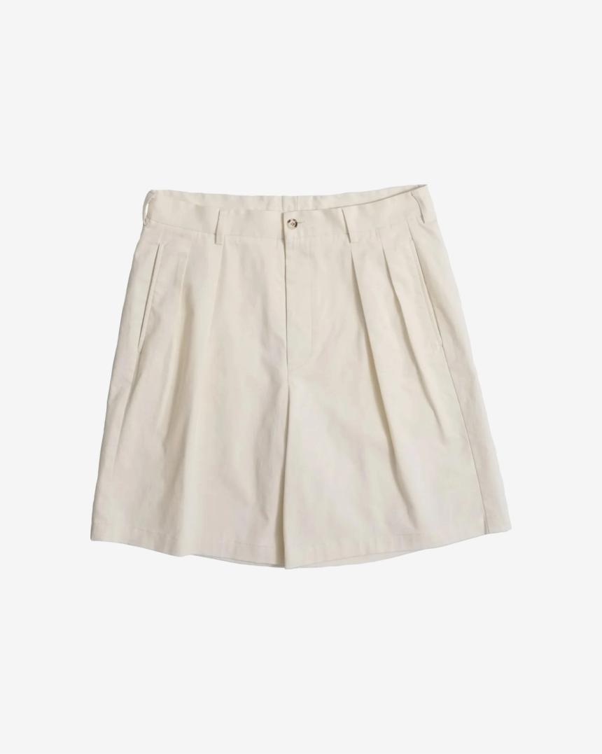 Pantalones cortos chinos con doble pinza