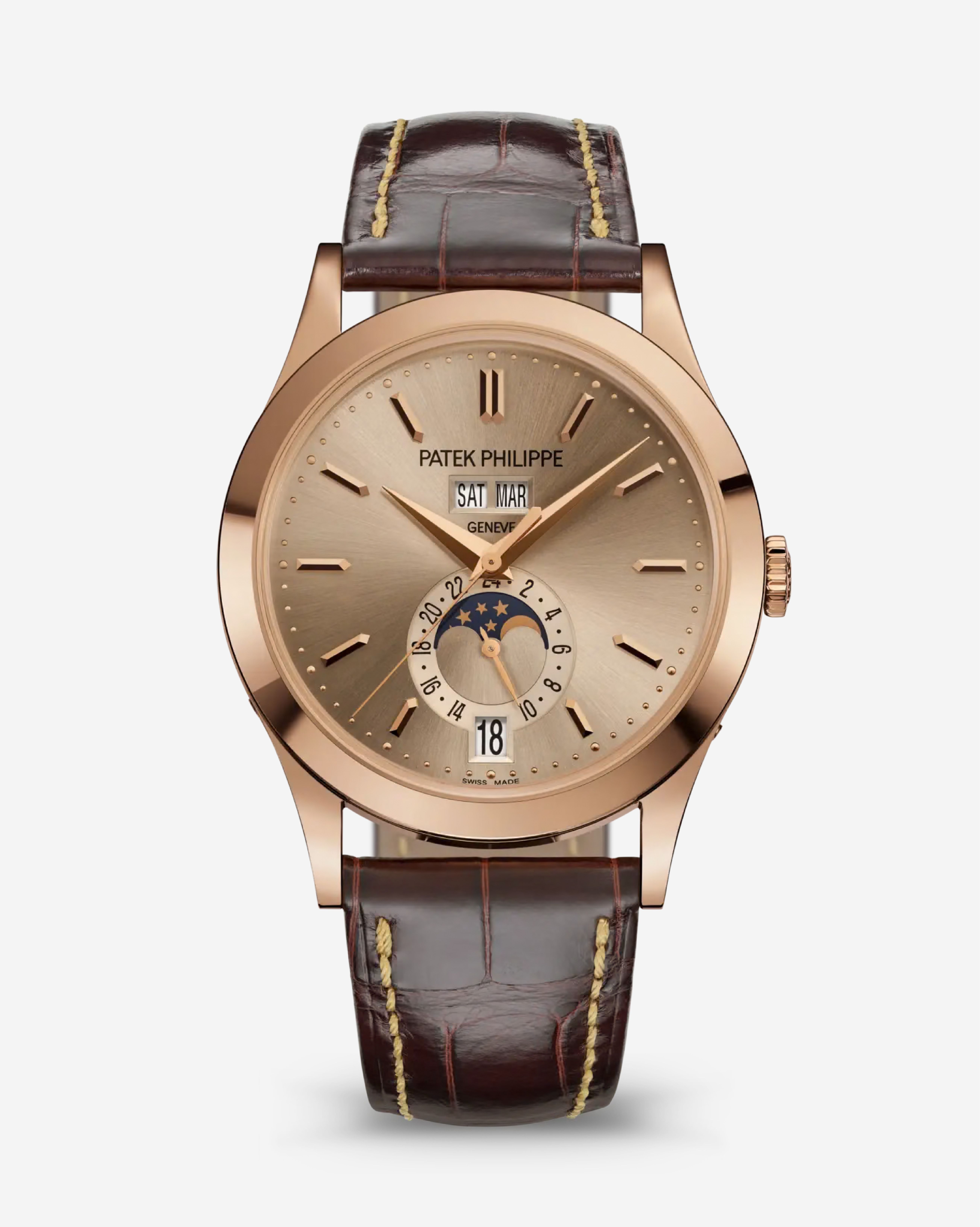 Calatrava Ref. 5396R-016 Annual Calendar Moon Phases in red gold