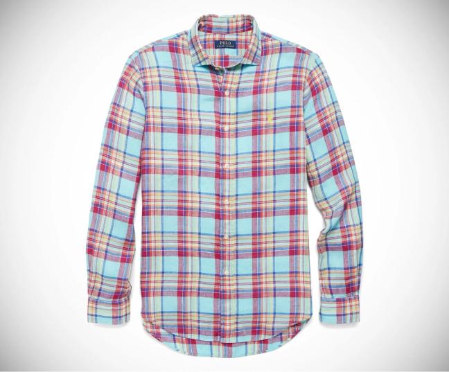 Polo Ralph Lauren Madras check linen shirt