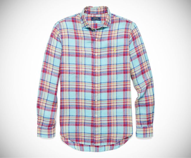 Polo Ralph Lauren Madras check linen shirt