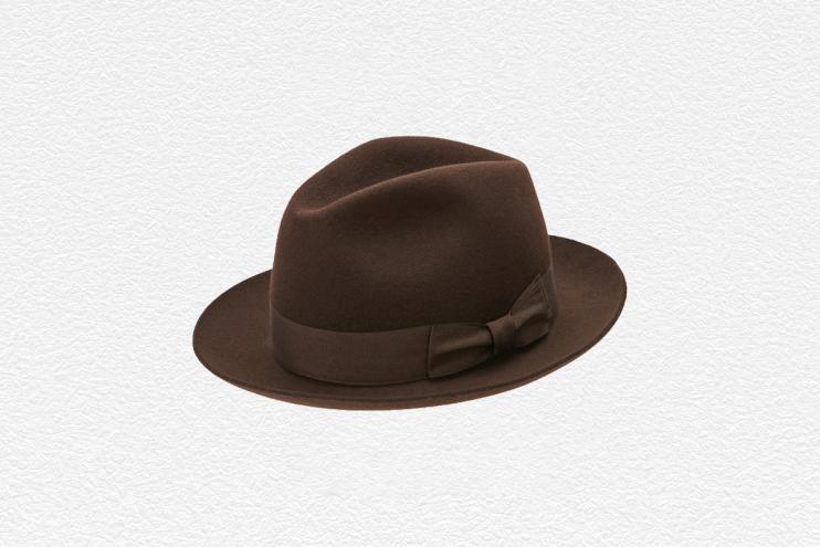 Trilby Hat Chocolate Brown