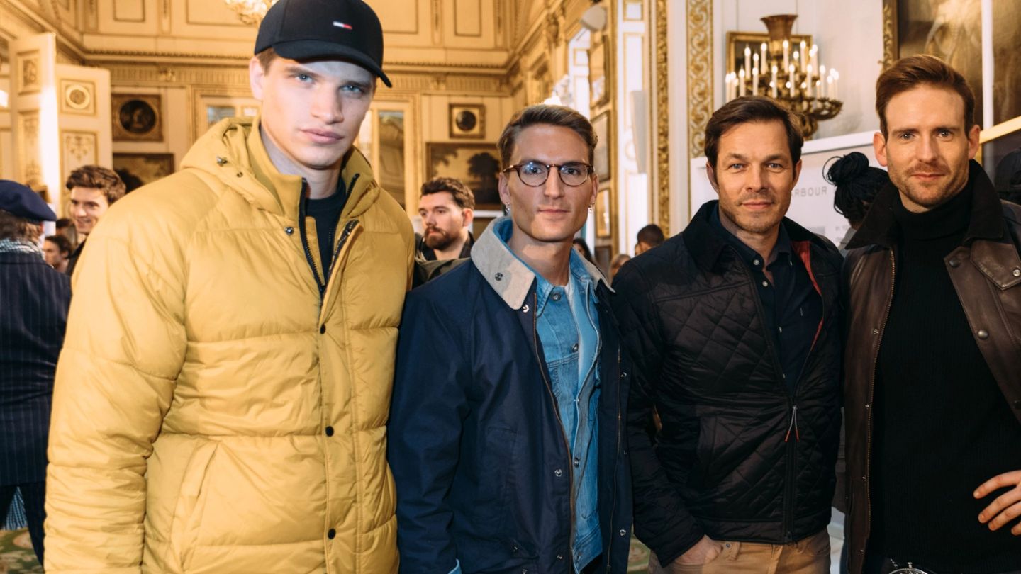 David Gandy and Jack Guinness attend the Barbour AW19 presentation