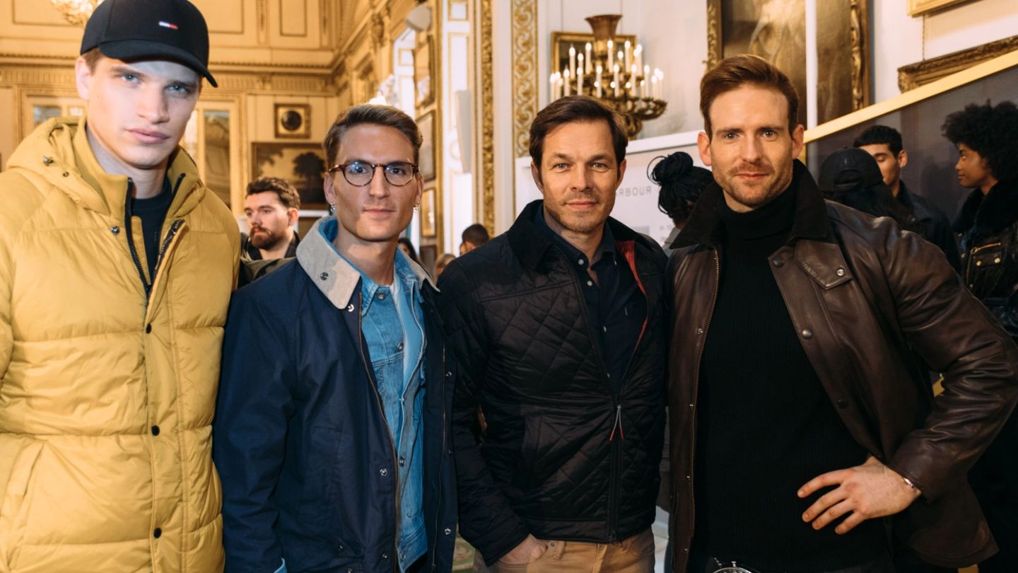 David Gandy and Jack Guinness attend the Barbour AW19 presentation