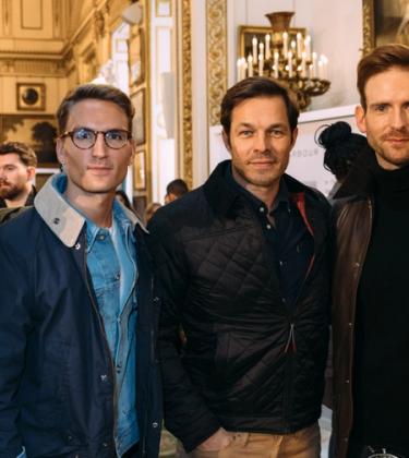 David Gandy and Jack Guinness attend the Barbour AW19 presentation