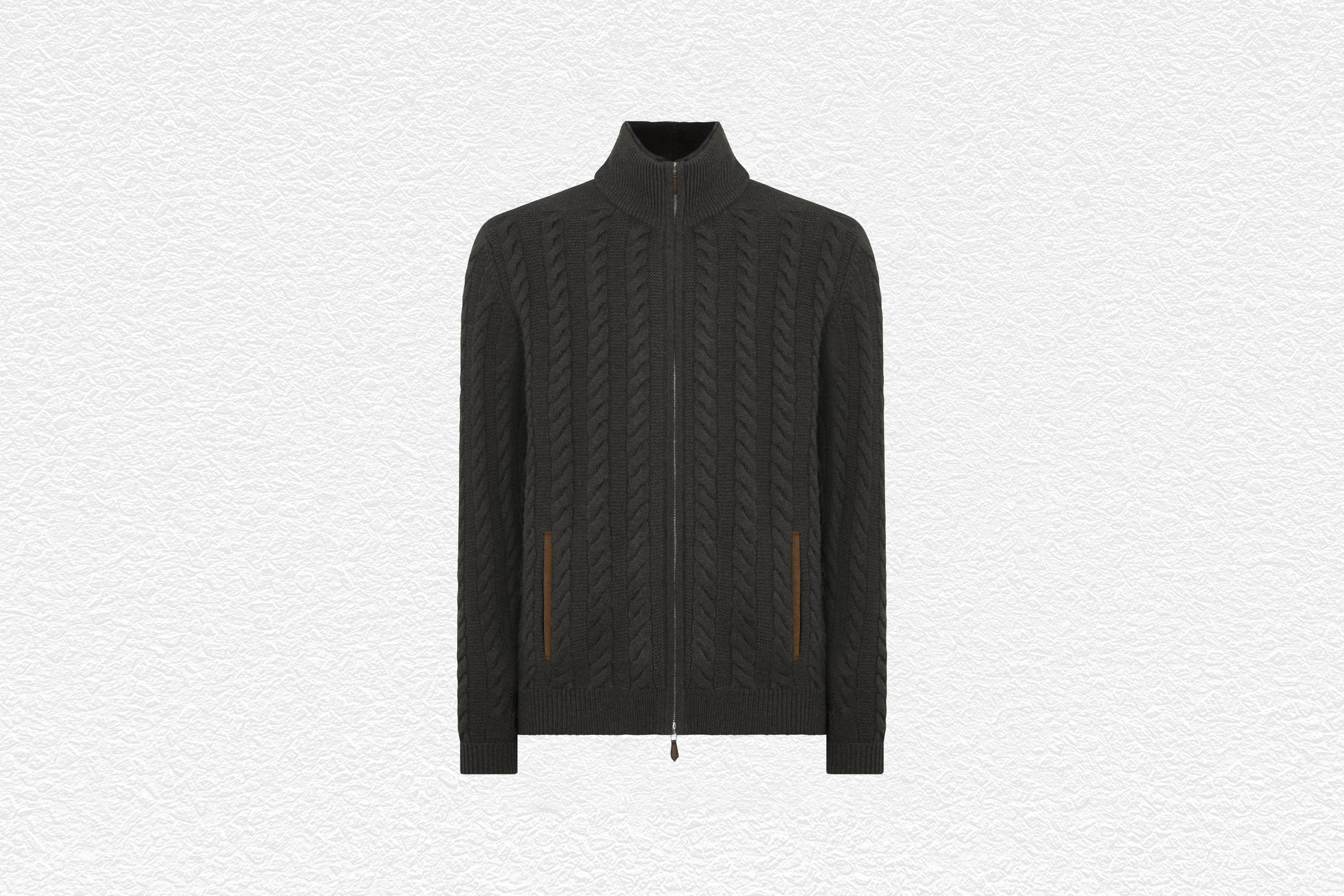 Richmond Cable Cashmere Cardigan