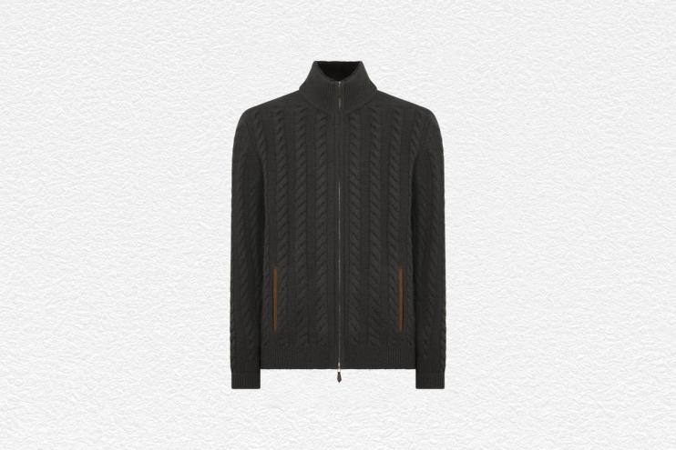 Richmond Cable Cashmere Cardigan