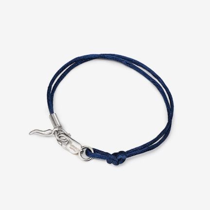 Rubinacci Blue Silk Bracelet